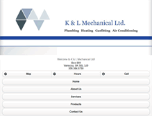 Tablet Screenshot of klmechanical.com